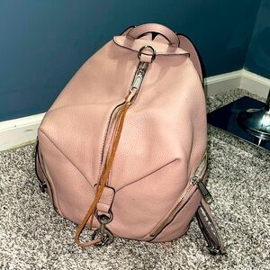 Rebecca Minkoff Pink and Silver Backpack Chic Design